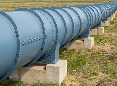 pressurized water pipe, tube, pipeline, water, guide, watercourse, flow, nature, management