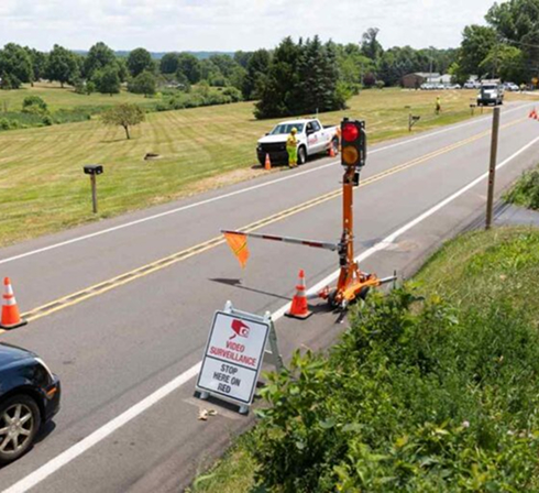 Traffic control services for road construction
